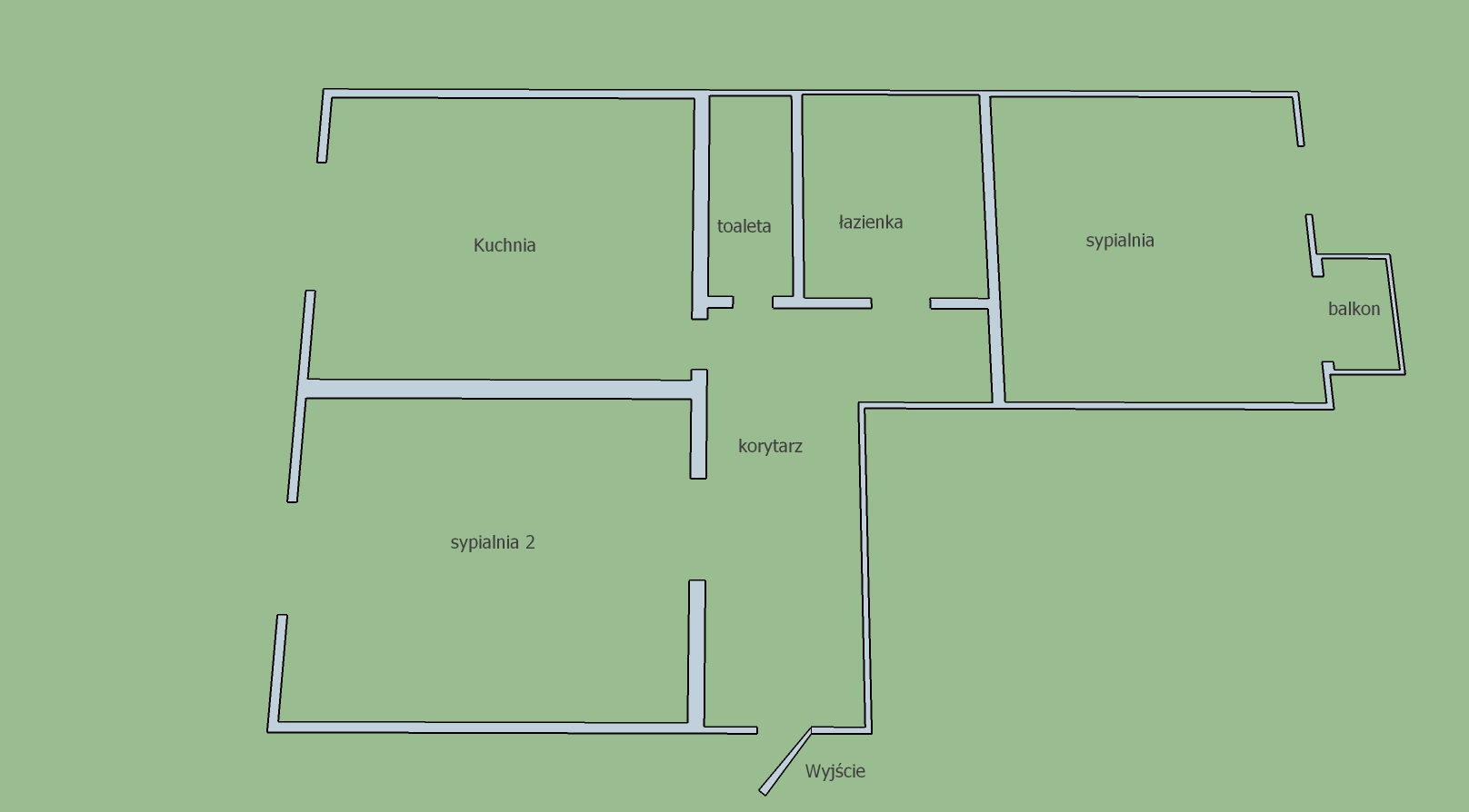 WYNAJEM! 2-pokojowe mieszkanie! Oddzielne pokoje
